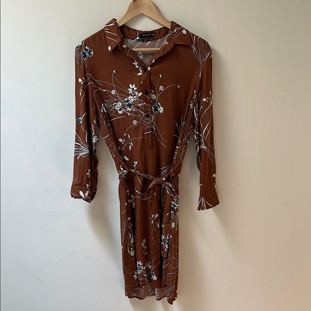 Reserved Brown Shirt Dress